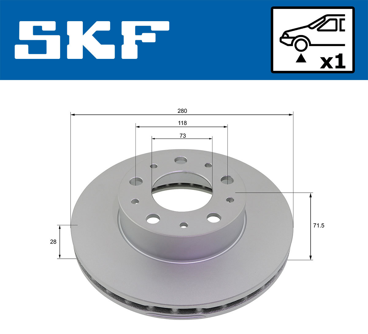 SKF VKBD 80139 V1 Disc frana